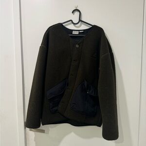 Gramicci fleece liner jacket dark green